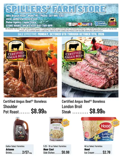 Spillers' Farm Store Weekly Ad