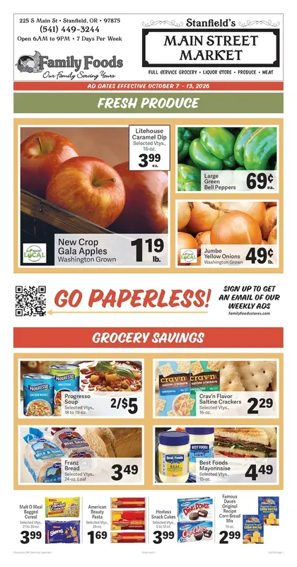Stanfield's Main Street Market Weekly Ad