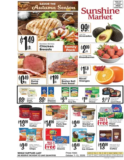 Sunshine Market Weekly Ad
