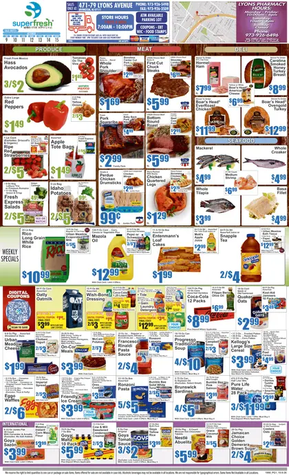 SuperFresh Supermarkets SuperFresh Weekly Circular