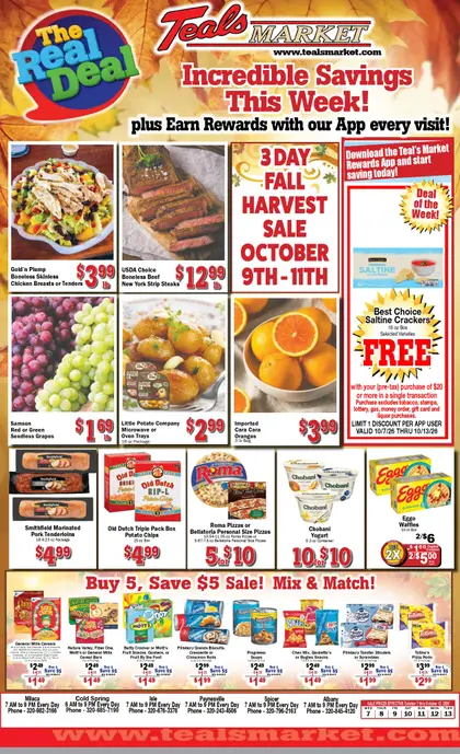 Teal's Market Weekly Ad
