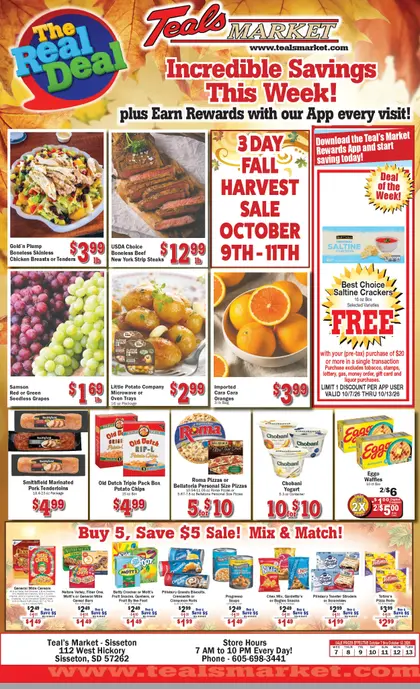 Teal's Market Weekly Ad
