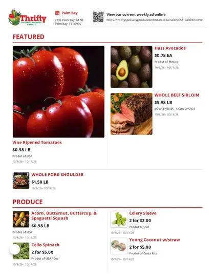 Thrifty Produce Weekly Ad