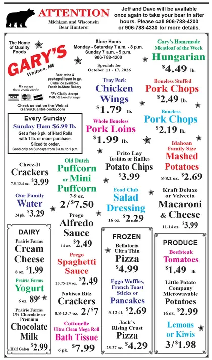 Gary's Quality Foods Weekly Ad
