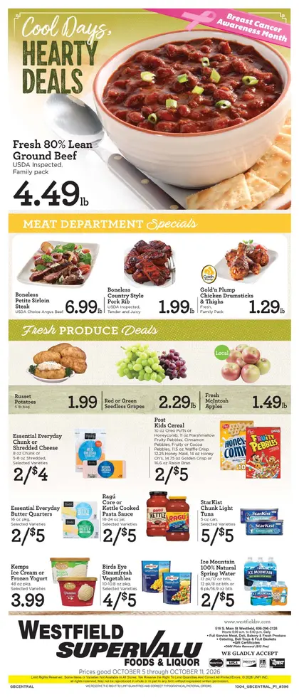 Westfield Supervalu Weekly Ad
