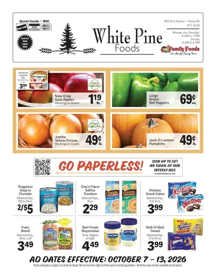 White Pine Foods Weekly Ad