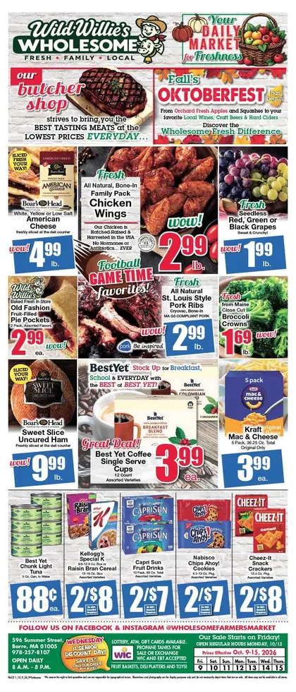 Wholesome Farmers Market Weekly Ad