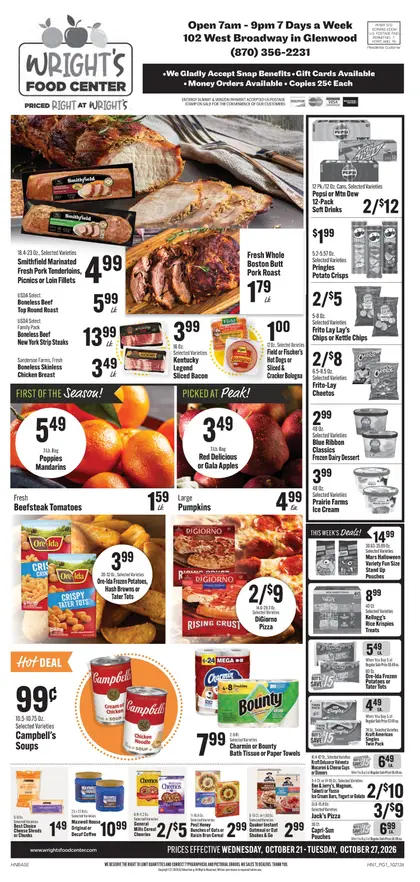 Wright's Food Center Weekly Ad