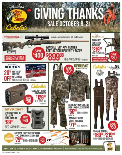 Bass Pro Shops Bass Pro Shops Flyer October 8 to 21
