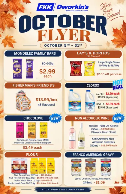 FKK Wholesale Cash & Carry FKK Wholesale Cash & Carry Flyer October 5 to 31