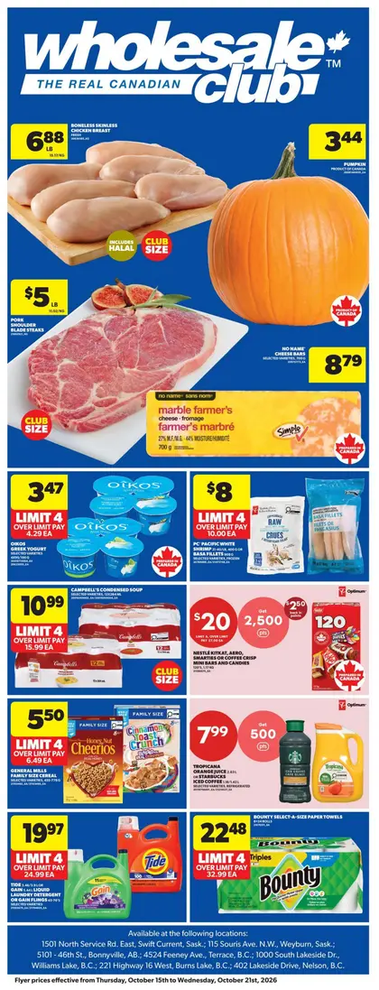Real Canadian Wholesale Club Real Canadian Wholesale Club Flyer October 15 to 21