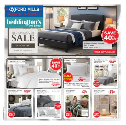 Beddington's Beddington's Flyer October 14 to November 10