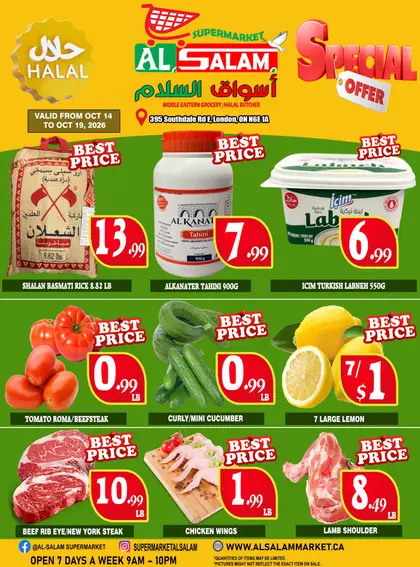 Al-Salam Supermarket Al-Salam Supermarket Flyer October 14 to 19