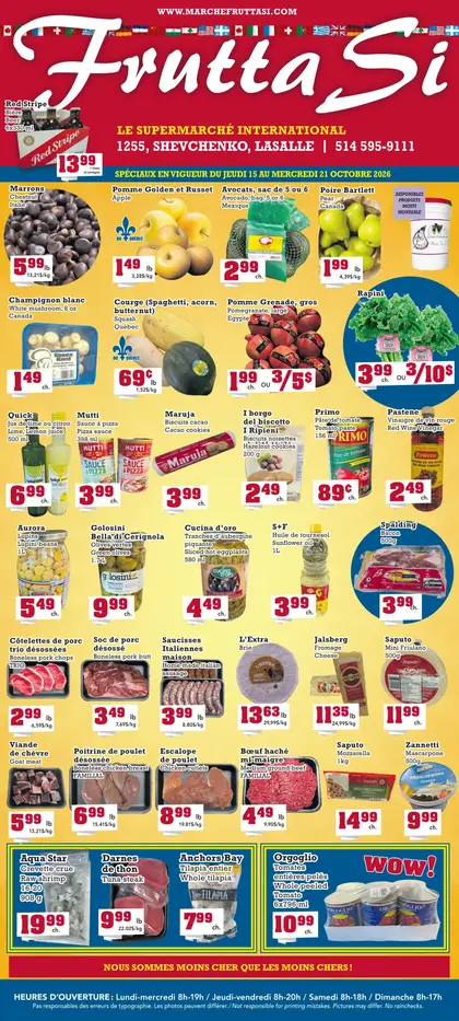 Frutta Si Frutta Si Flyer October 15 to 21