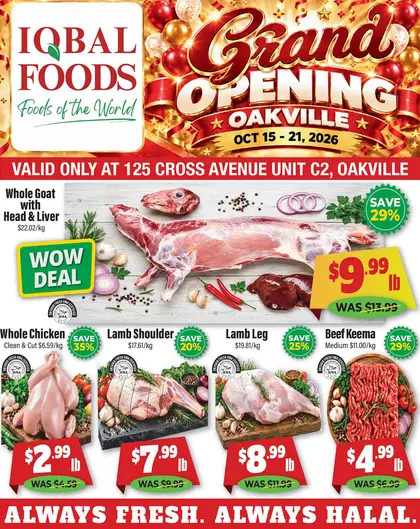 Iqbal Foods Iqbal Foods (Oakville) Flyer October 15 to 21