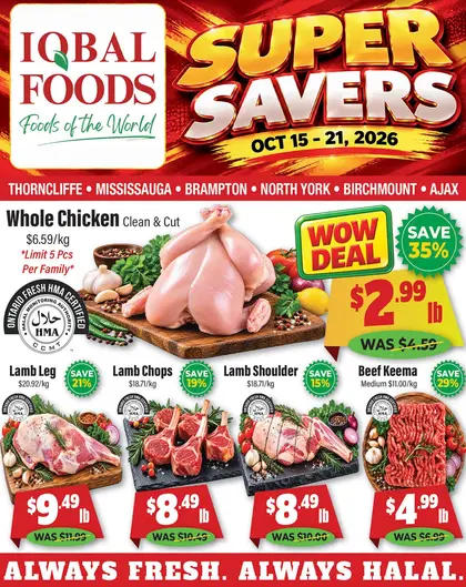 Iqbal Foods Iqbal Foods Flyer October 15 to 21