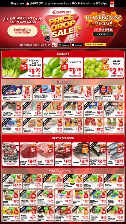 Seafood City Supermarket Seafood City Supermarket (MB) Flyer October 15 to 21