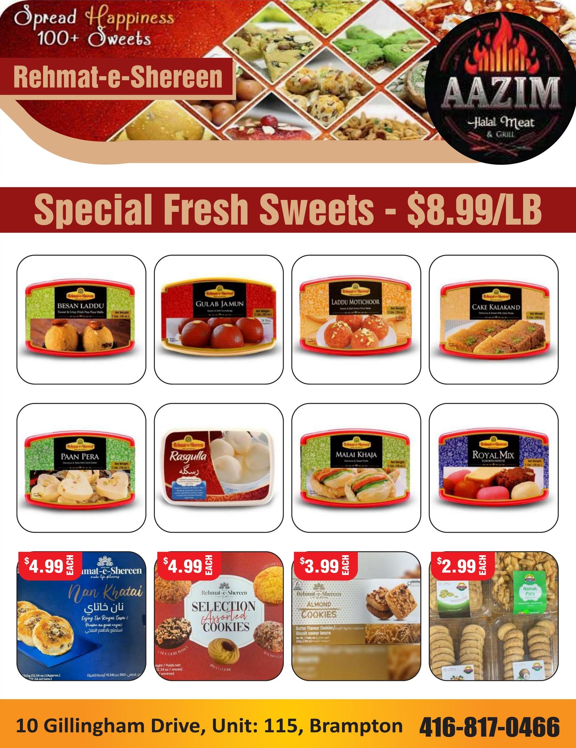 Aazim Halal Meat & Grill flyer page 8