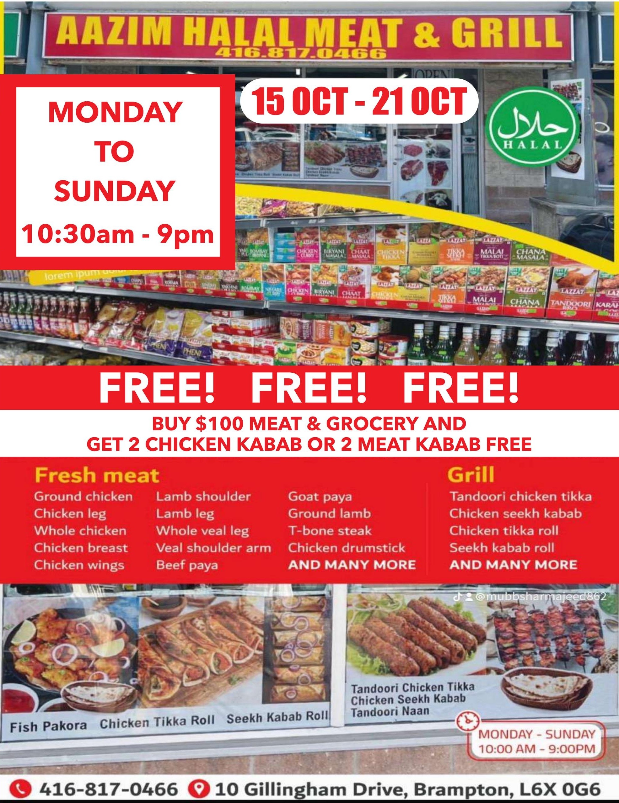 Aazim Halal Meat & Grill flyer page 9