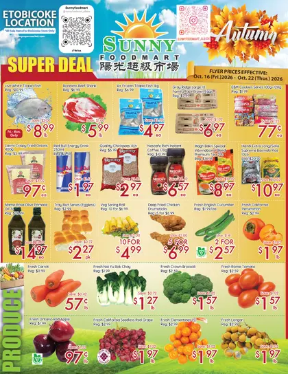 Sunny Food Mart Sunny Foodmart (Etobicoke) Flyer October 16 to 22
