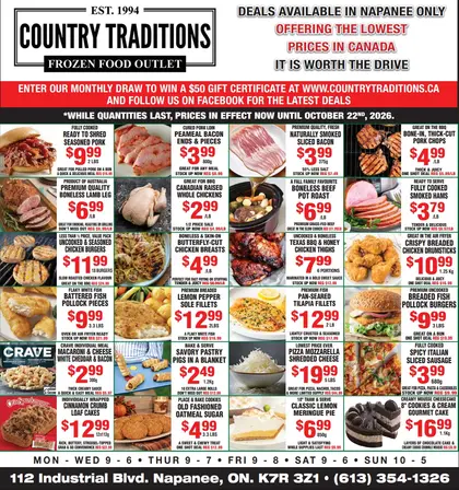 Country Traditions Country Traditions Flyer October 15 to 22