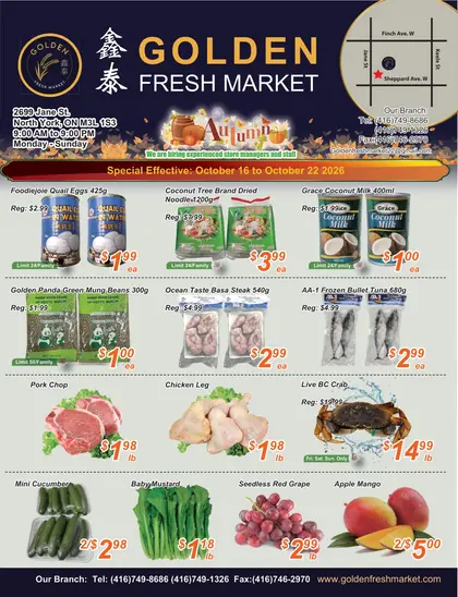 Golden Fresh Market Golden Fresh Market Flyer October 16 to 22