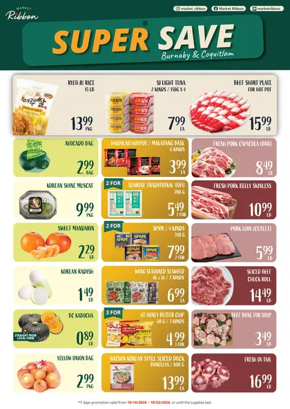 Market Ribbon Market Ribbon Flyer October 16 to 22