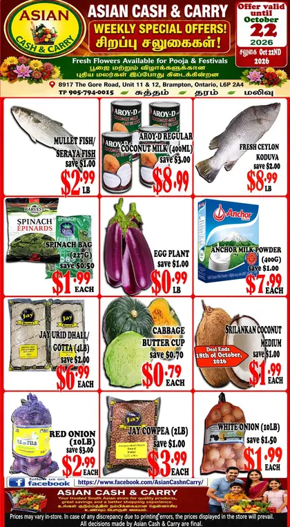 Asian Cash & Carry Asian Cash & Carry Flyer October 16 to 22
