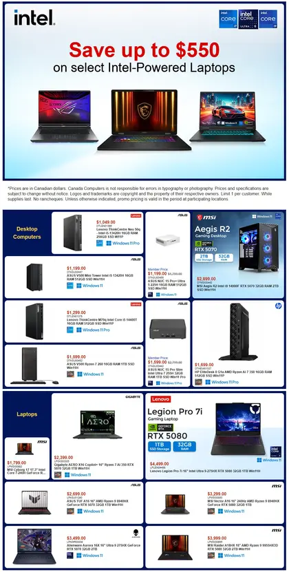 Canada Computers Canada Computers Flyer October 16 to 22