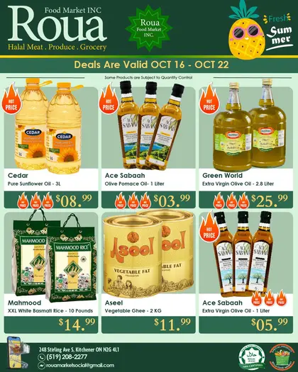 Roua Food Market Roua Food Market Flyer October 16 to 22