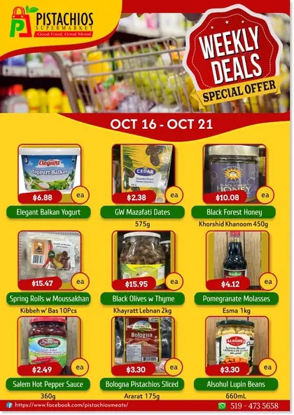 Pistachios Supermarket Pistachios Supermarket Flyer October 16 to 21