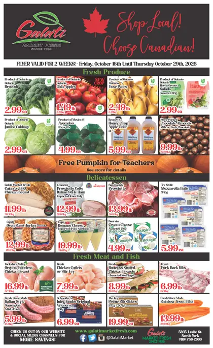 Galati Market Fresh Galati Market Fresh Flyer October 16 to 29