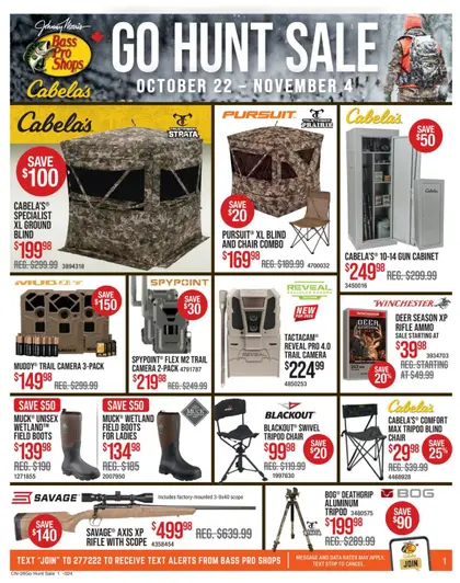 Bass Pro Shops Bass Pro Shops Flyer October 22 to November 4