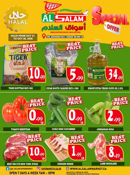 Al-Salam Supermarket Al-Salam Supermarket Flyer October 21 to 26