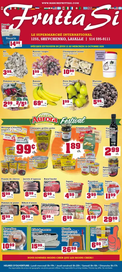 Frutta Si Frutta Si Flyer October 22 to 28