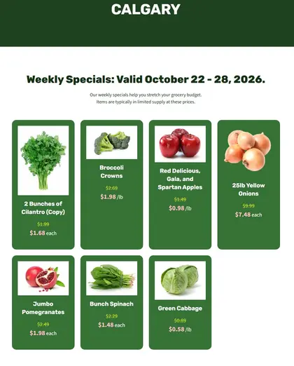 H&W Produce H&W Produce Flyer October 22 to 28